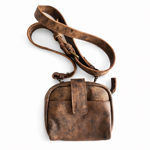 109%genuine suede cross bag purse length 7, height 6, width 2 - Picture 2 of 4